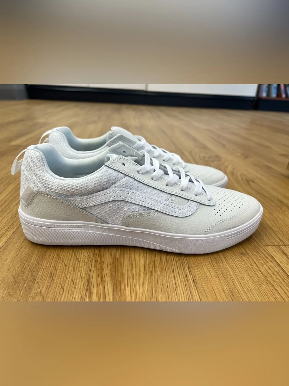 Vans Zahba White Leather Shoes